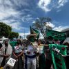 Despliegan operativo policial en Morelia para impedir instalación de mitin comercial del FNLS