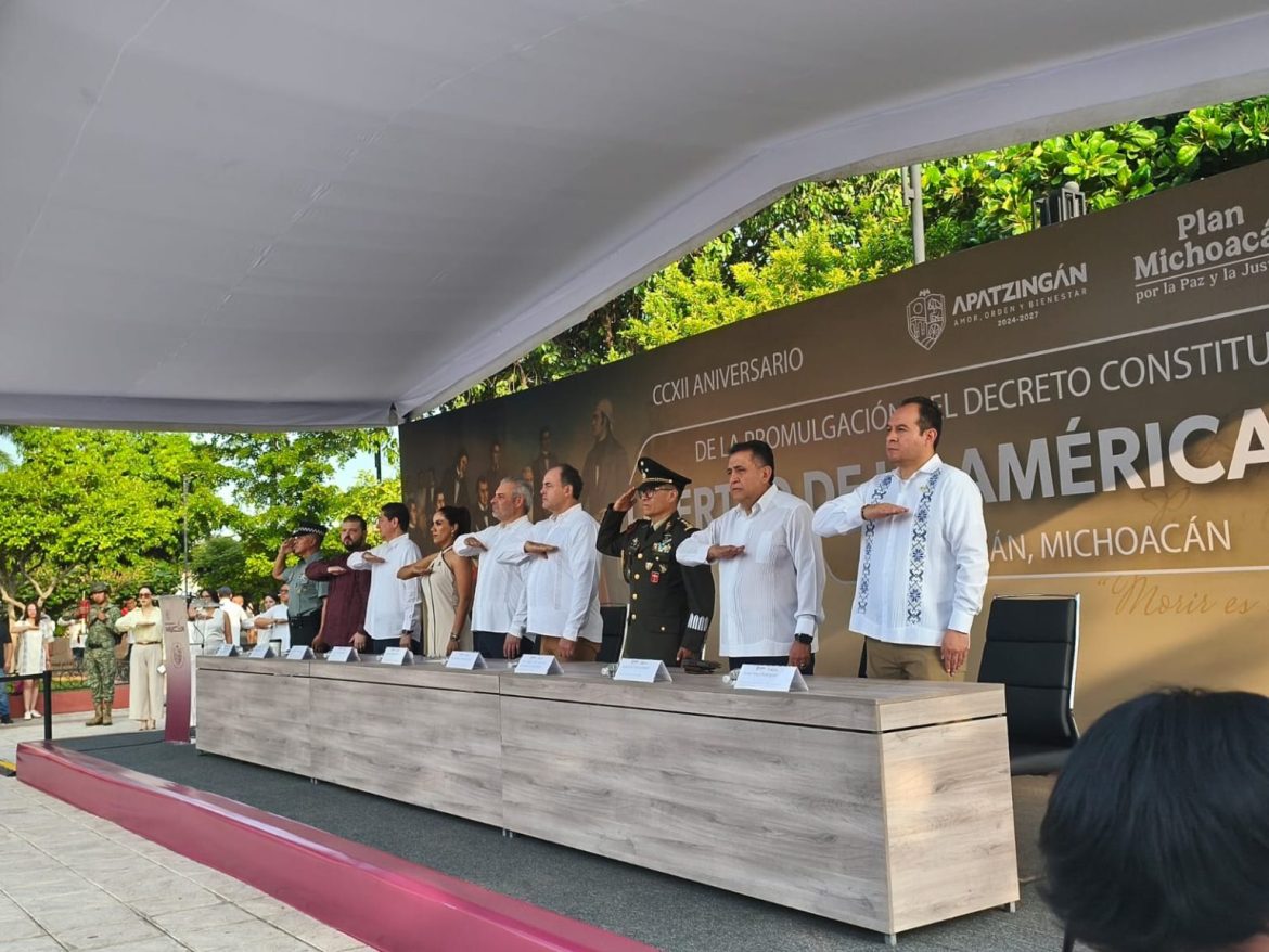 Ejército y corporaciones estatales despliegan operativo por sesión solemne en Apatzingán