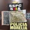 Motociclista en posesión de marihuana es detenido por la Policía Morelia