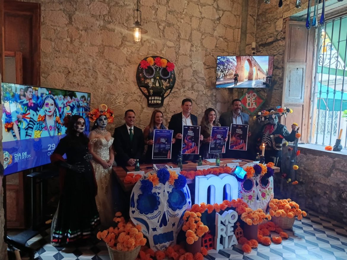 Morelia se llenará de catrinas, calaveras y altares por Día de Muertos