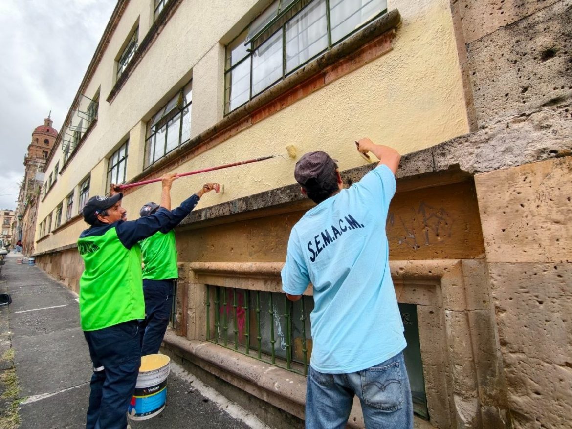 Ayuntamiento da mantenimiento a fachadas del Centro Histórico