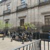 Blindaje policial por protestas provoca caos vial en el corazón de Morelia