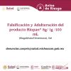 Alerta Cofepris sobre falsificación y adulteración de Riopan Gel