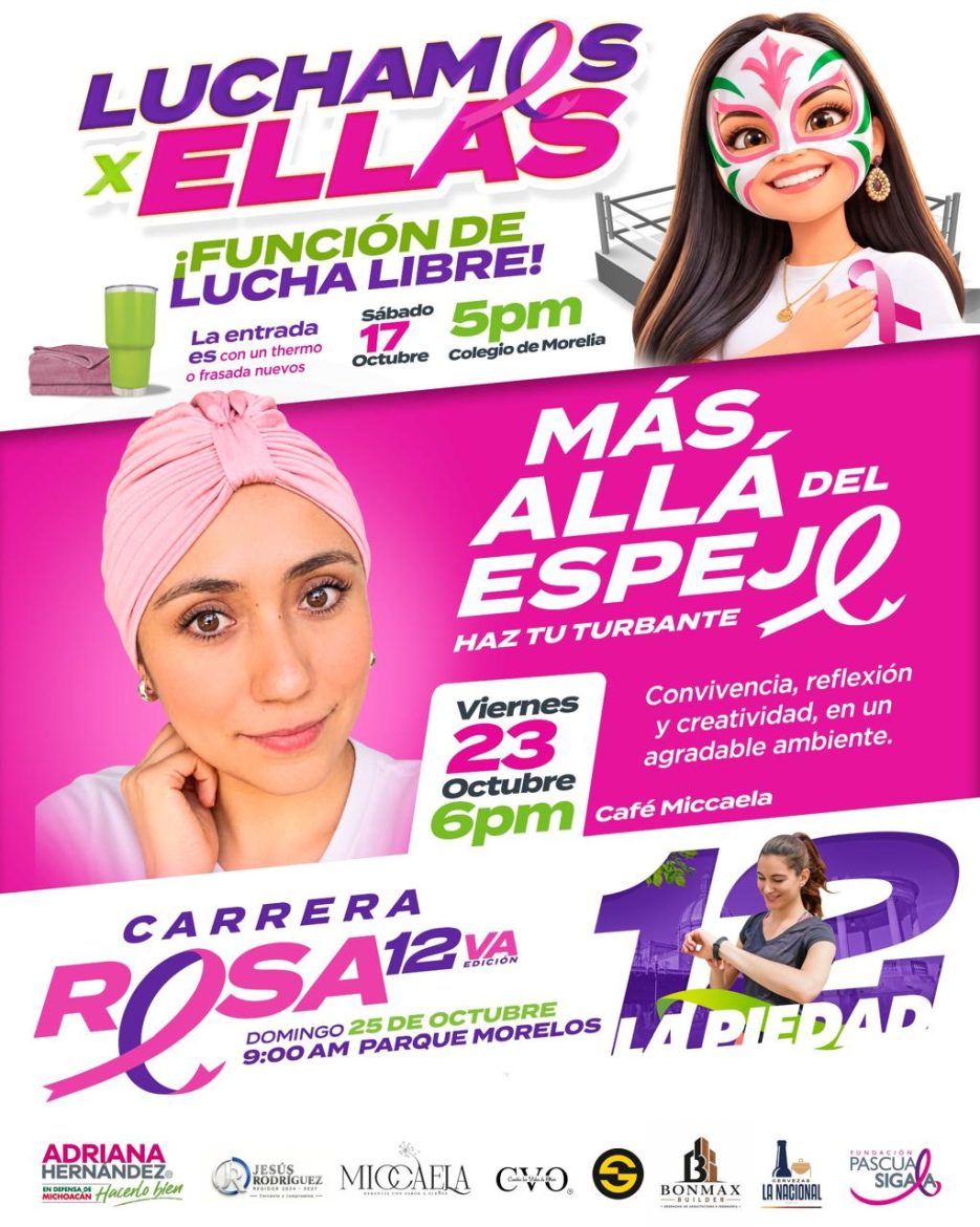 Impulsan agenda del Mes Rosa para fortalecer la prevención del cáncer de mama