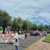 El FNLS se manifiesta en el Poder Judicial Federal, van a centro histórico