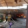 Se registra incendio en corralón, al oriente de Uruapan